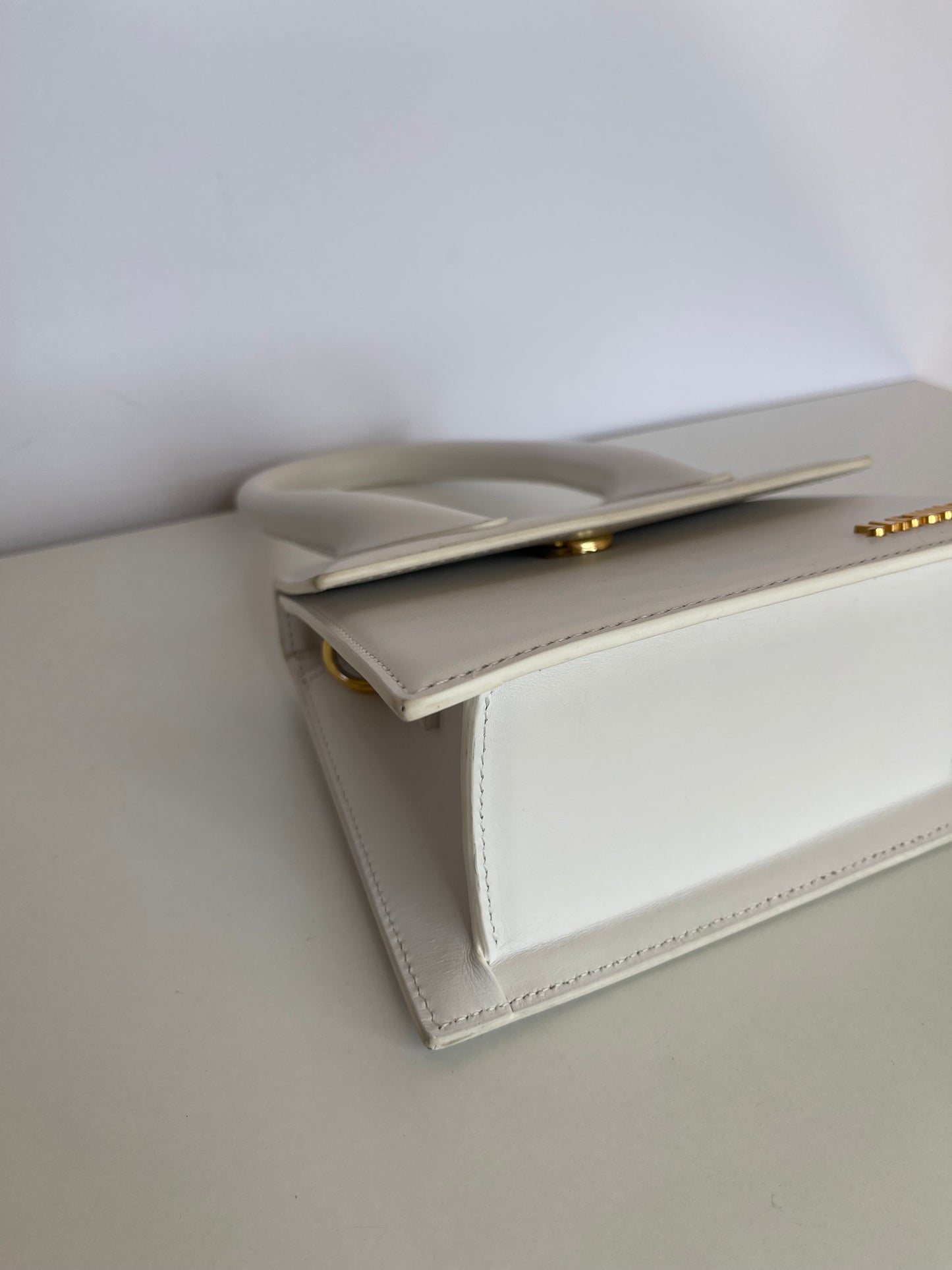 Jacquemus Le Chiquito Medium White Leather Bag