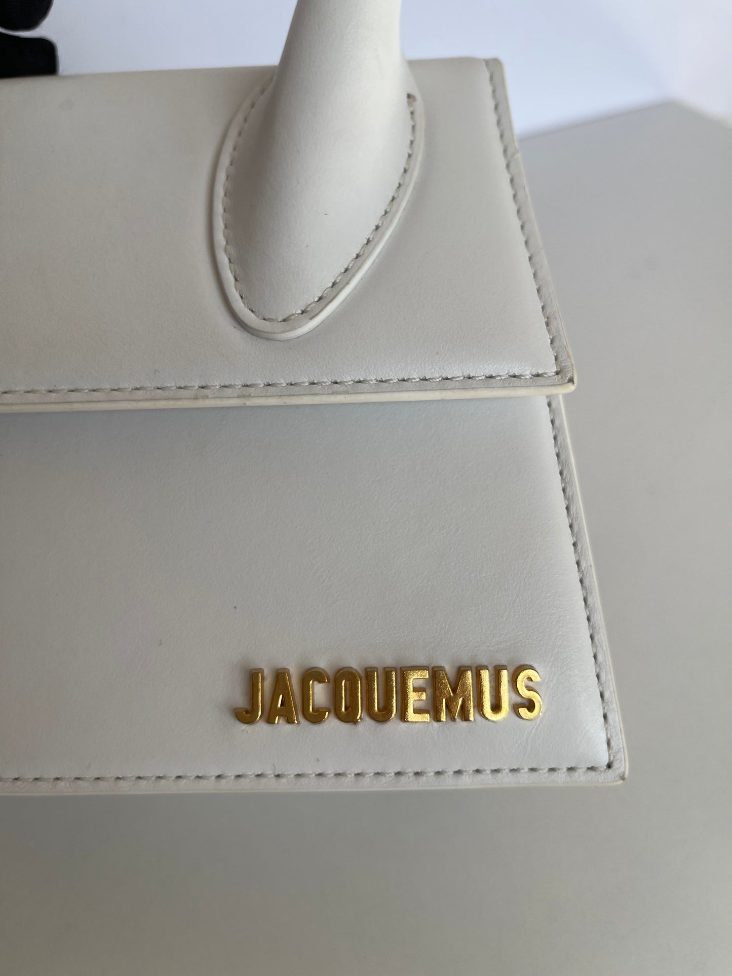 Jacquemus Le Chiquito Medium White Leather Bag