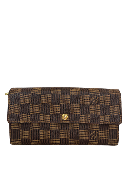 Louis Vuitton  Damier Ebene Sarah Wallet