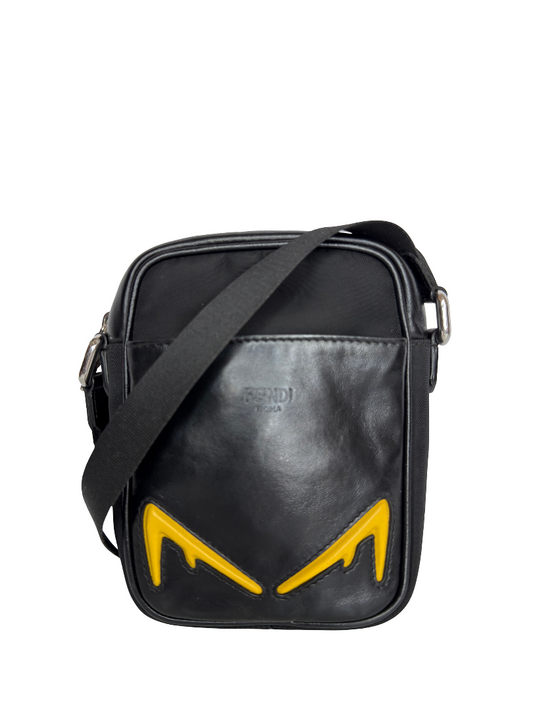 Fendi Men’s Small Diabolic Eyes Crossbody Bag