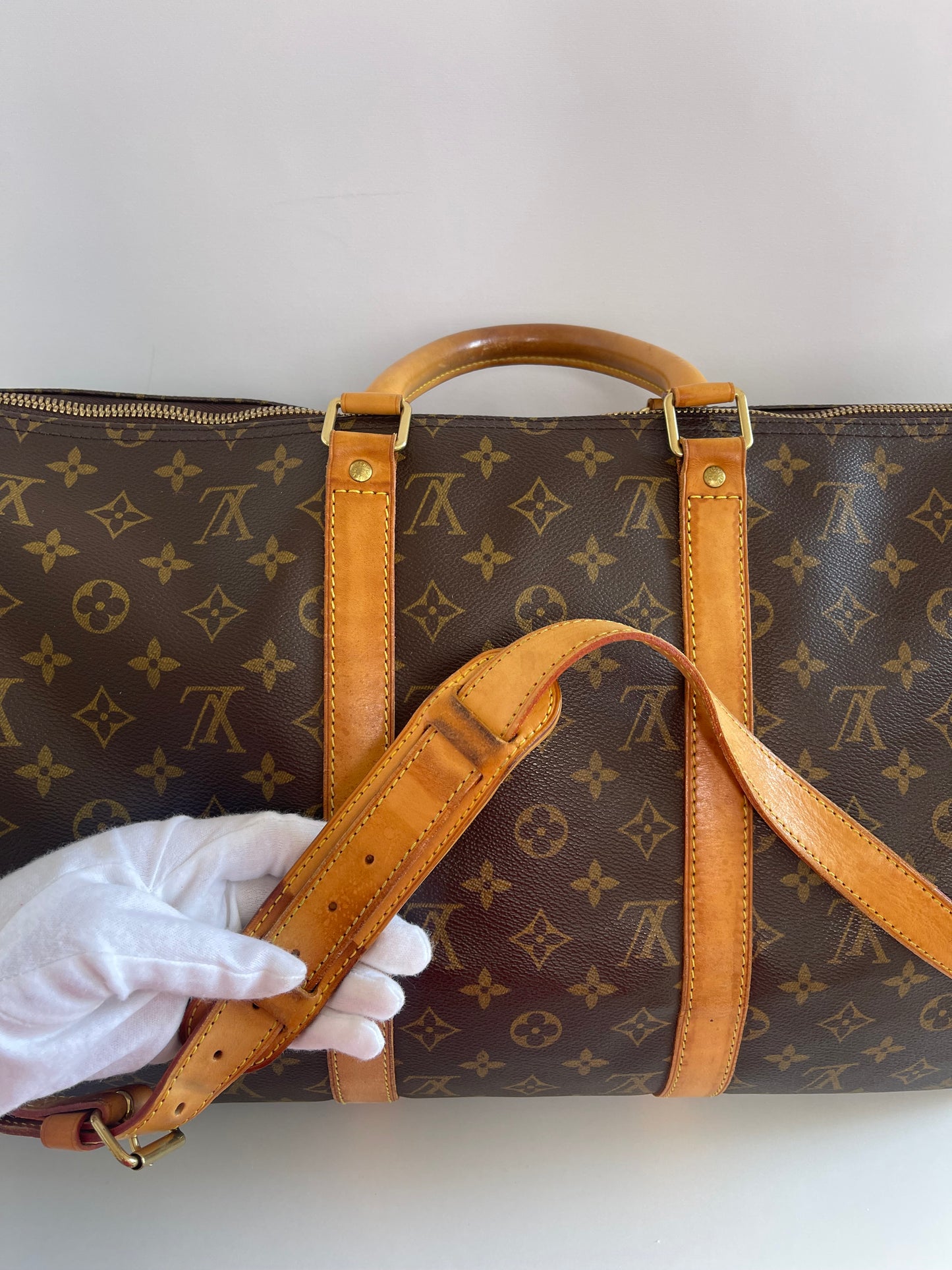 Louis Vuitton Keepall Bandouliere 50 Monogram Canvas Duffle Bag