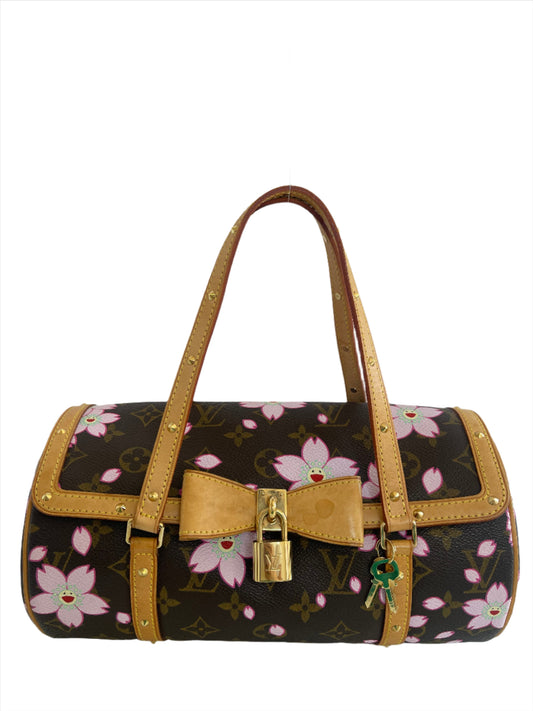 Louis Vuitton Limited Edition Monogram Cherry Blossom Papillon Bag