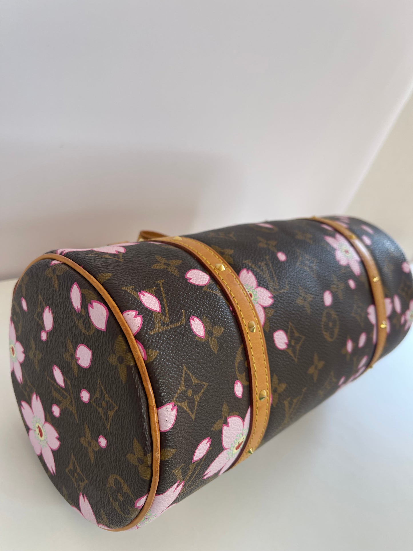 Louis Vuitton Limited Edition Monogram Cherry Blossom Papillon Bag