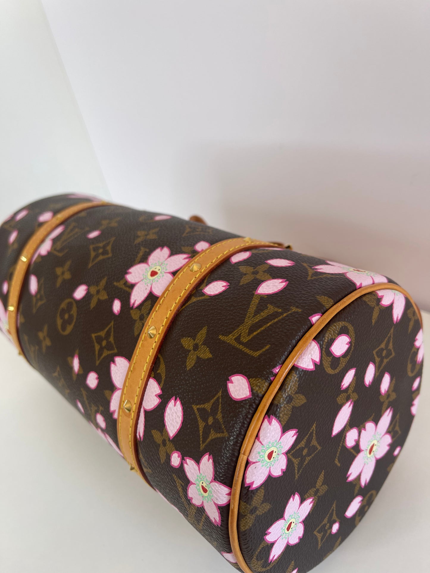 Louis Vuitton Limited Edition Monogram Cherry Blossom Papillon Bag