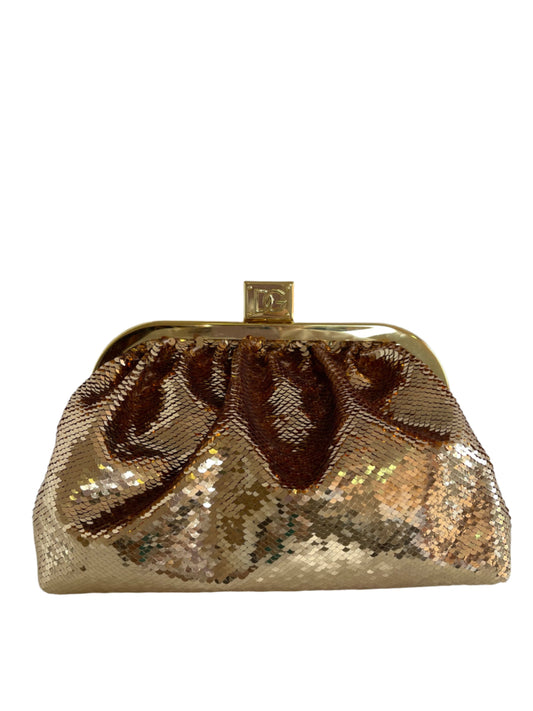 Dolce Gabbana Sequined Maria Clutch