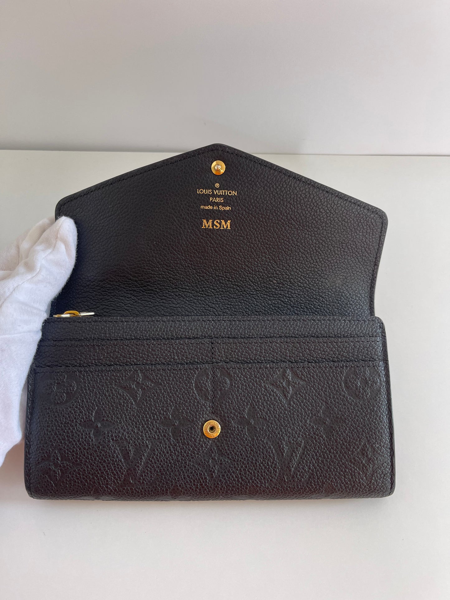 Louis Vuitton Sarah Wallet Monogram Empreinte Canvas