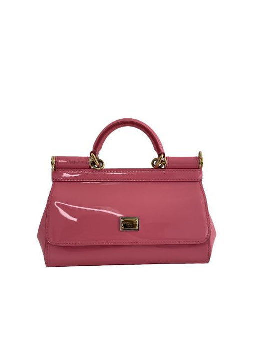 Dolce & Gabbana Miss Sicily Bag in Pink Patent Leather