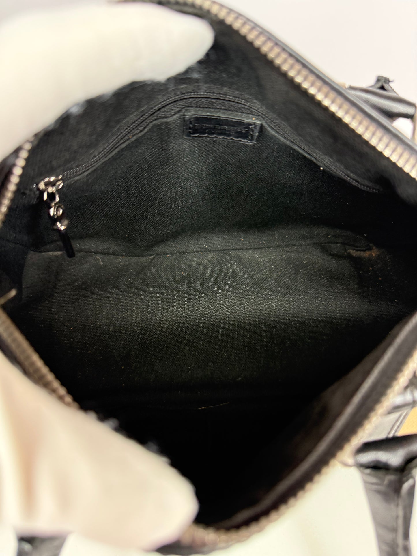 Burberry House Check Coated Canvas Chester Bowling Bag