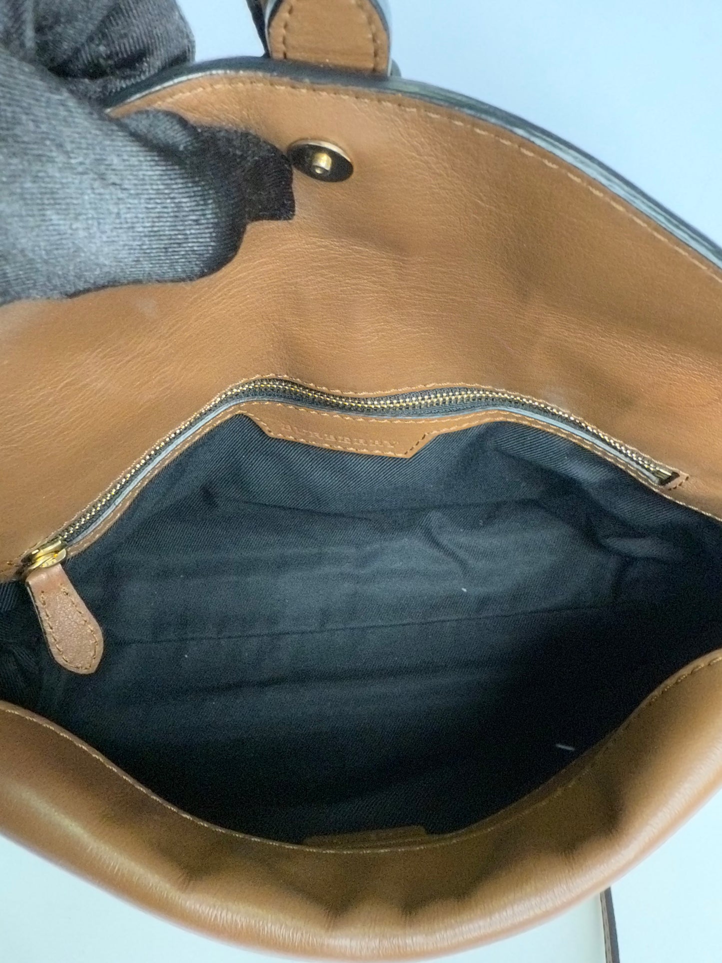 Burberry Beige/Brown Horseferry Check Leah Crossbody Bag