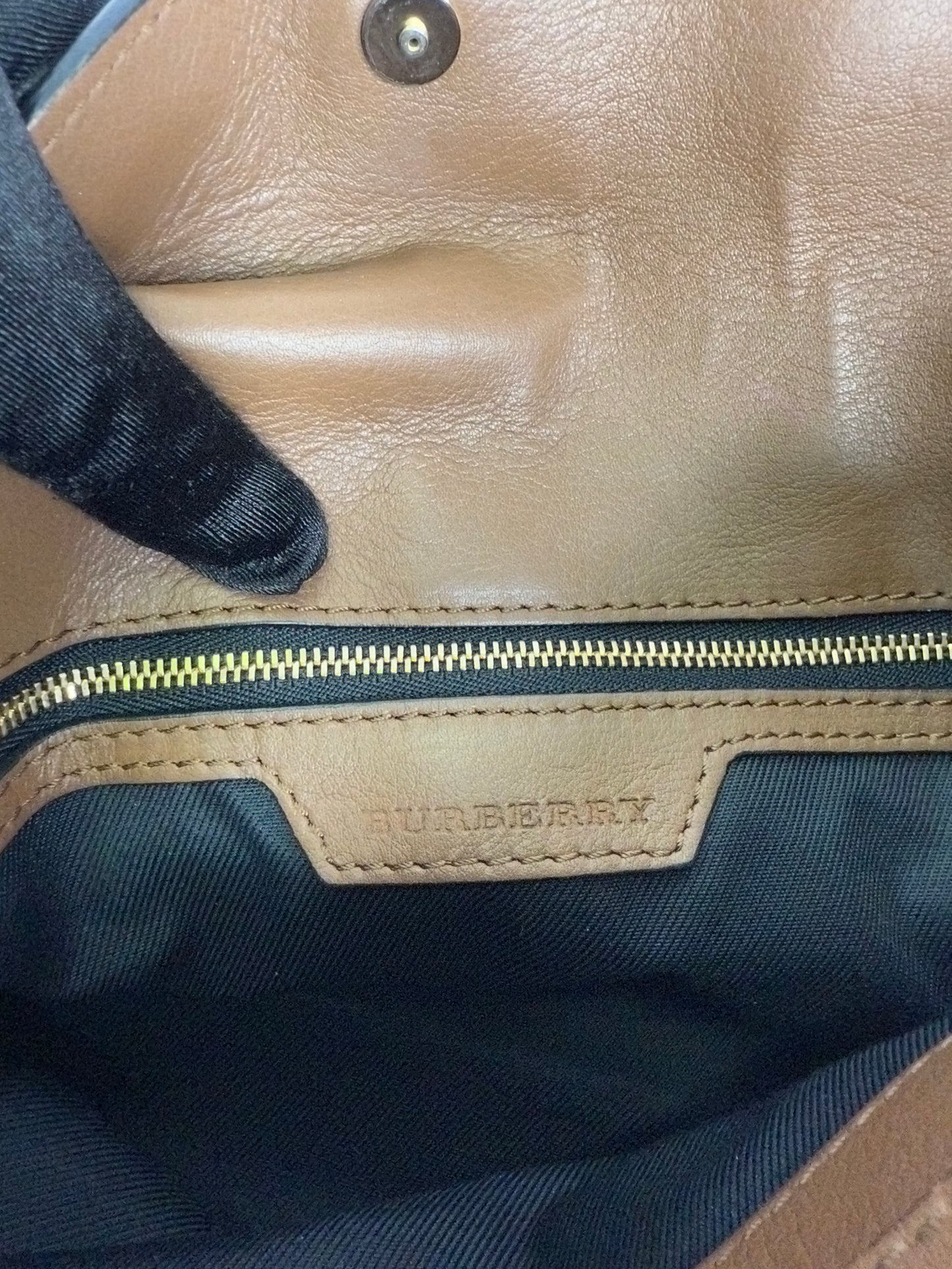 Burberry Beige/Brown Horseferry Check Leah Crossbody Bag