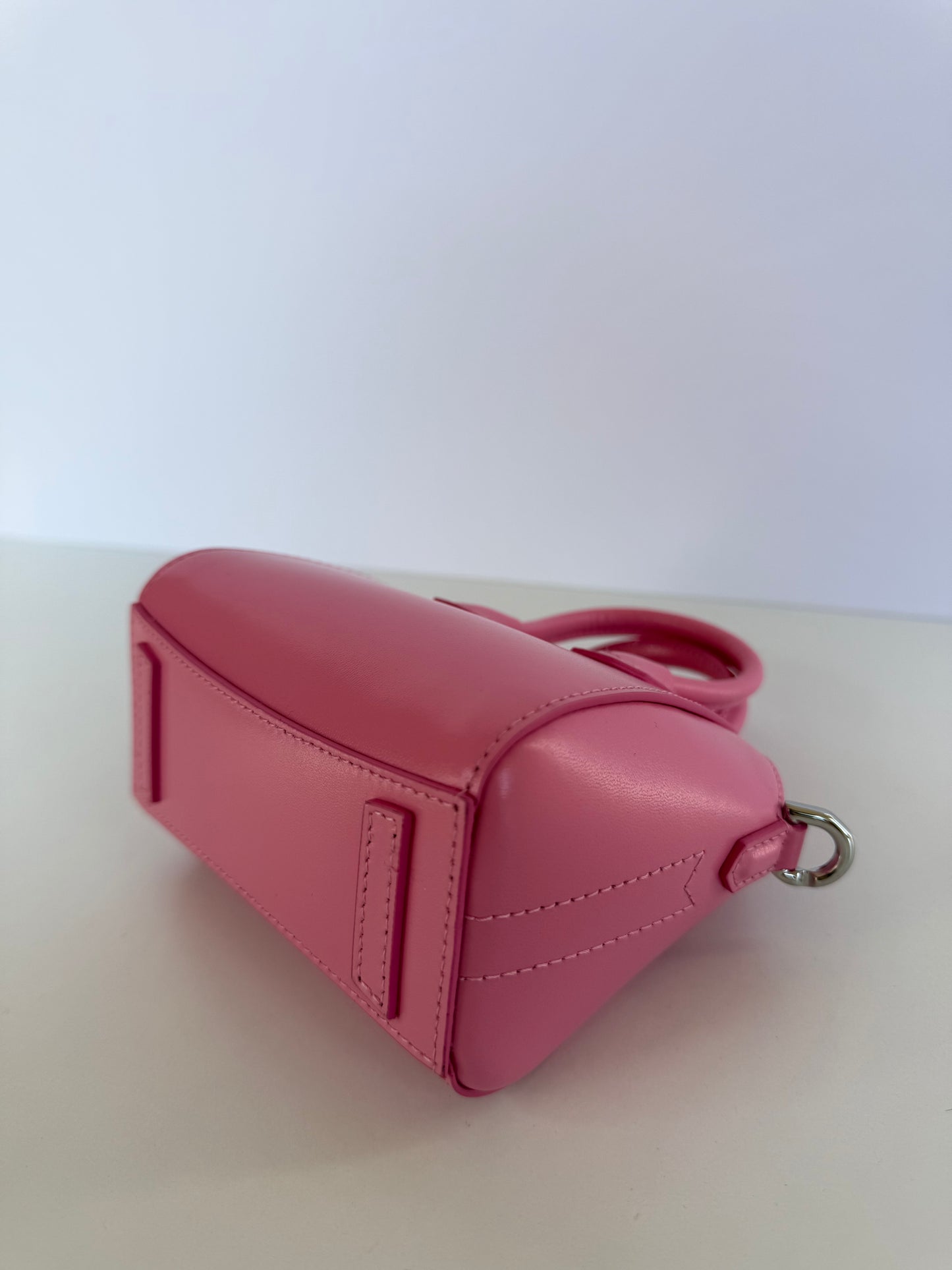 Givenchy Micro Antigona Pink Smooth Calfskin Leather Bag