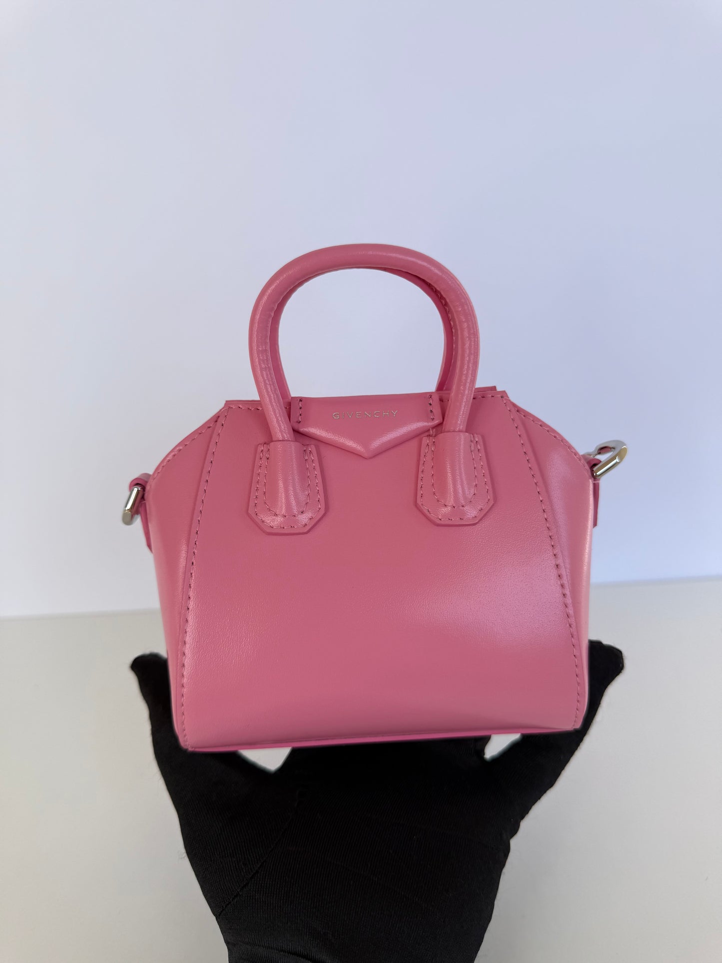 Givenchy Micro Antigona Pink Smooth Calfskin Leather Bag