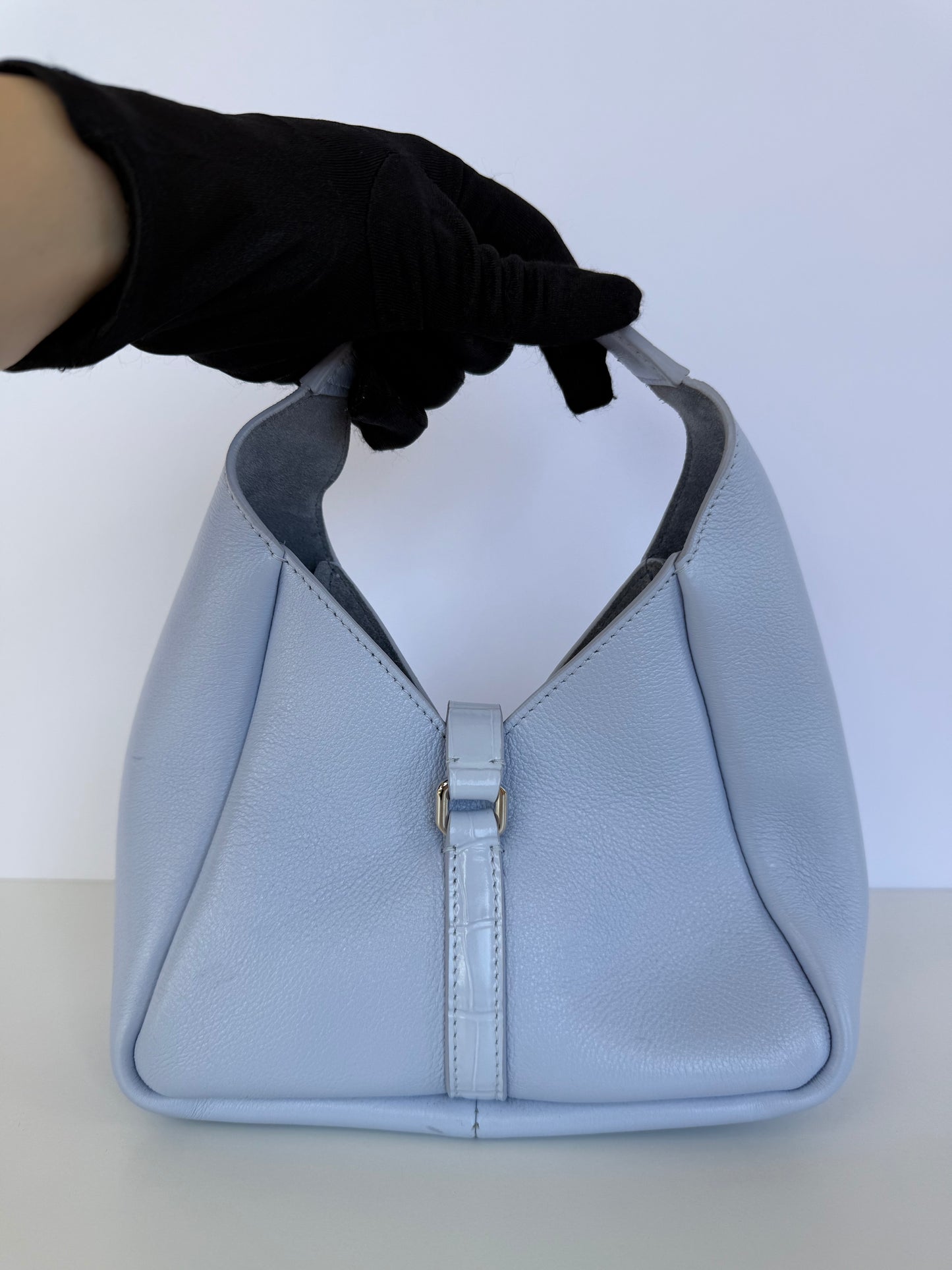 Givenchy Mini G-Hobo Baby Blue Calf Leather