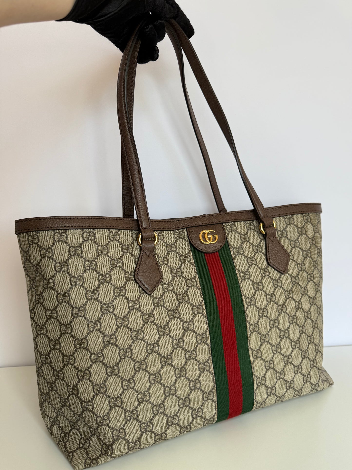 Gucci Medium GG Canvas Ophidia Tote Bag