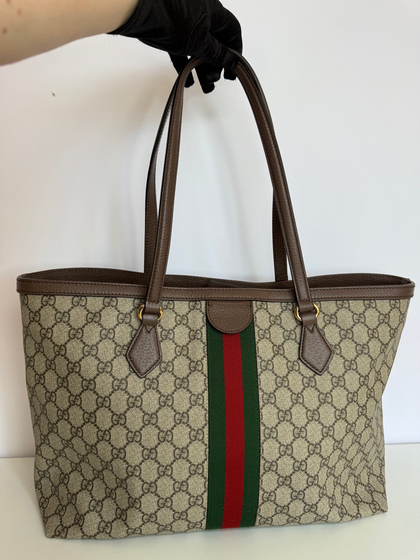 Gucci Medium GG Canvas Ophidia Tote Bag