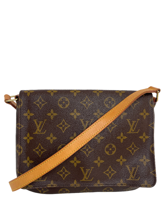 Louis Vuitton Musette Tango Monogram Canvas Flap Shoulder Bag