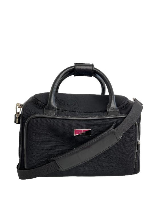 Gucci Black Travel Vanity Case with Shoulder Strap