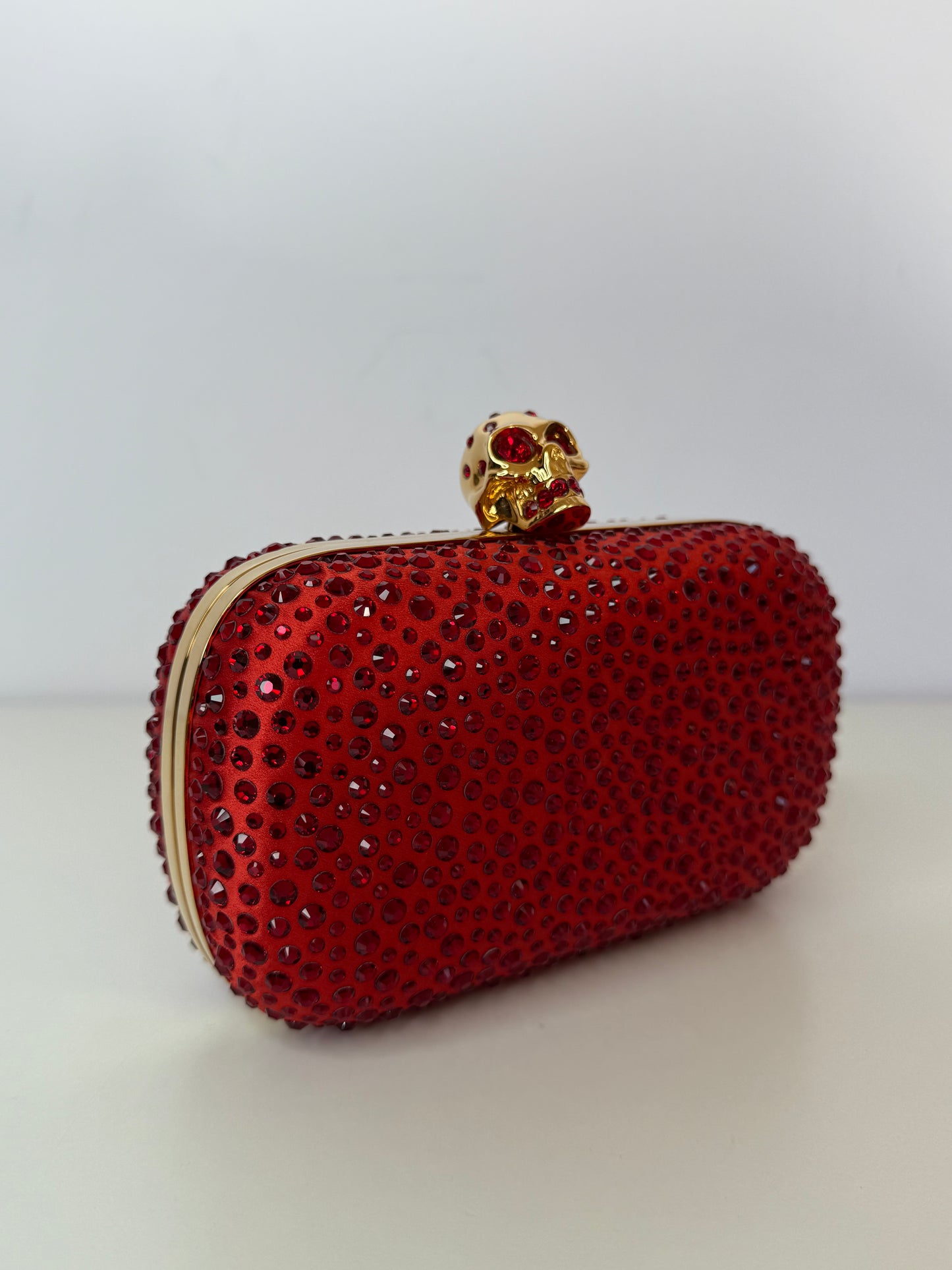 Alexander McQueen Studded Red Clutch