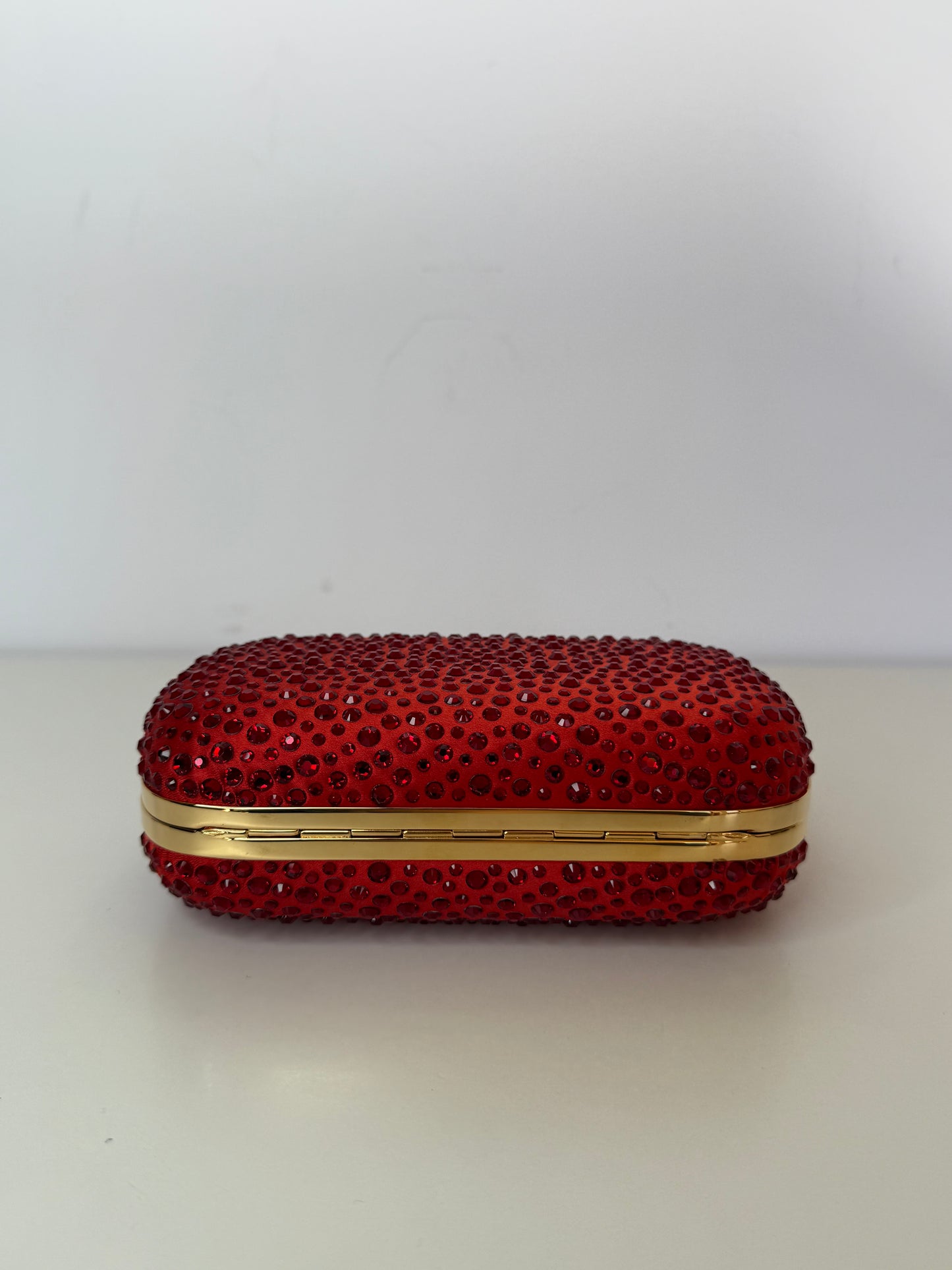 Alexander McQueen Studded Red Clutch