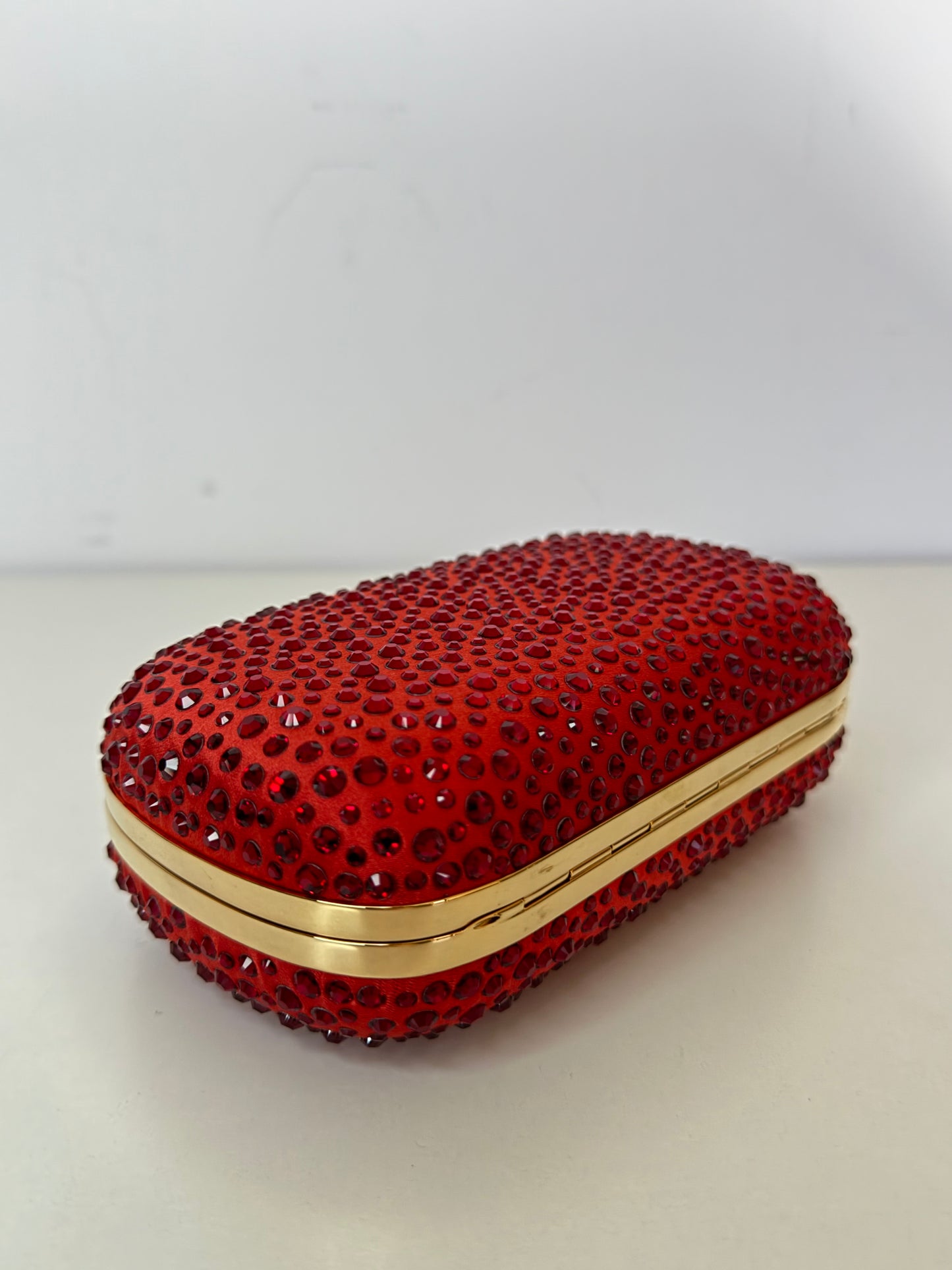 Alexander McQueen Studded Red Clutch