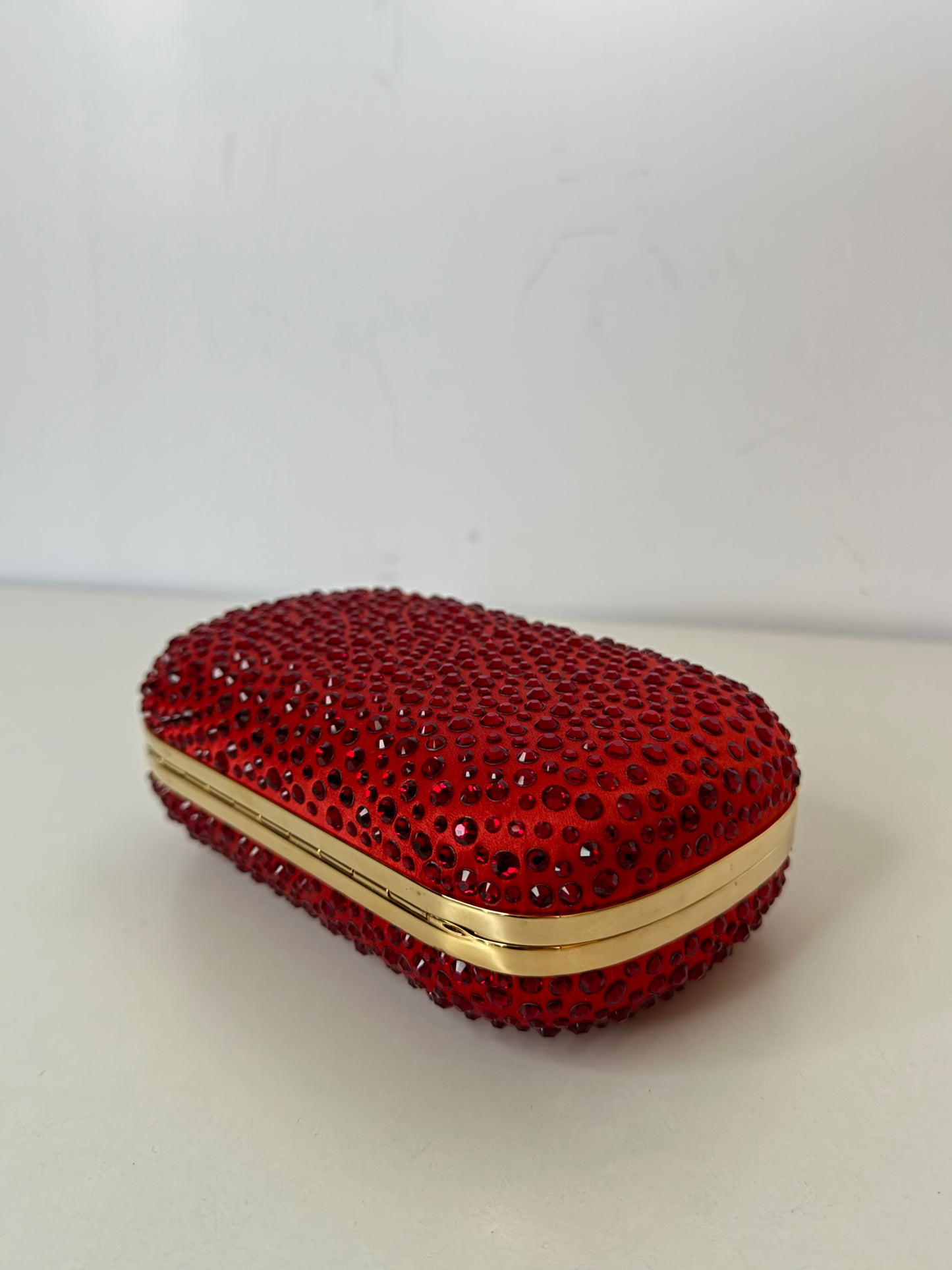 Alexander McQueen Studded Red Clutch