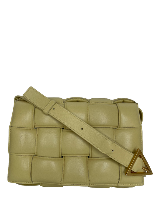 Bottega Veneta Padded Intreccio Cassette in Washed Zest