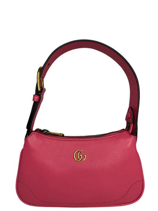 Gucci Aphrodite Mini Shoulder Bag Pink Soft Leather