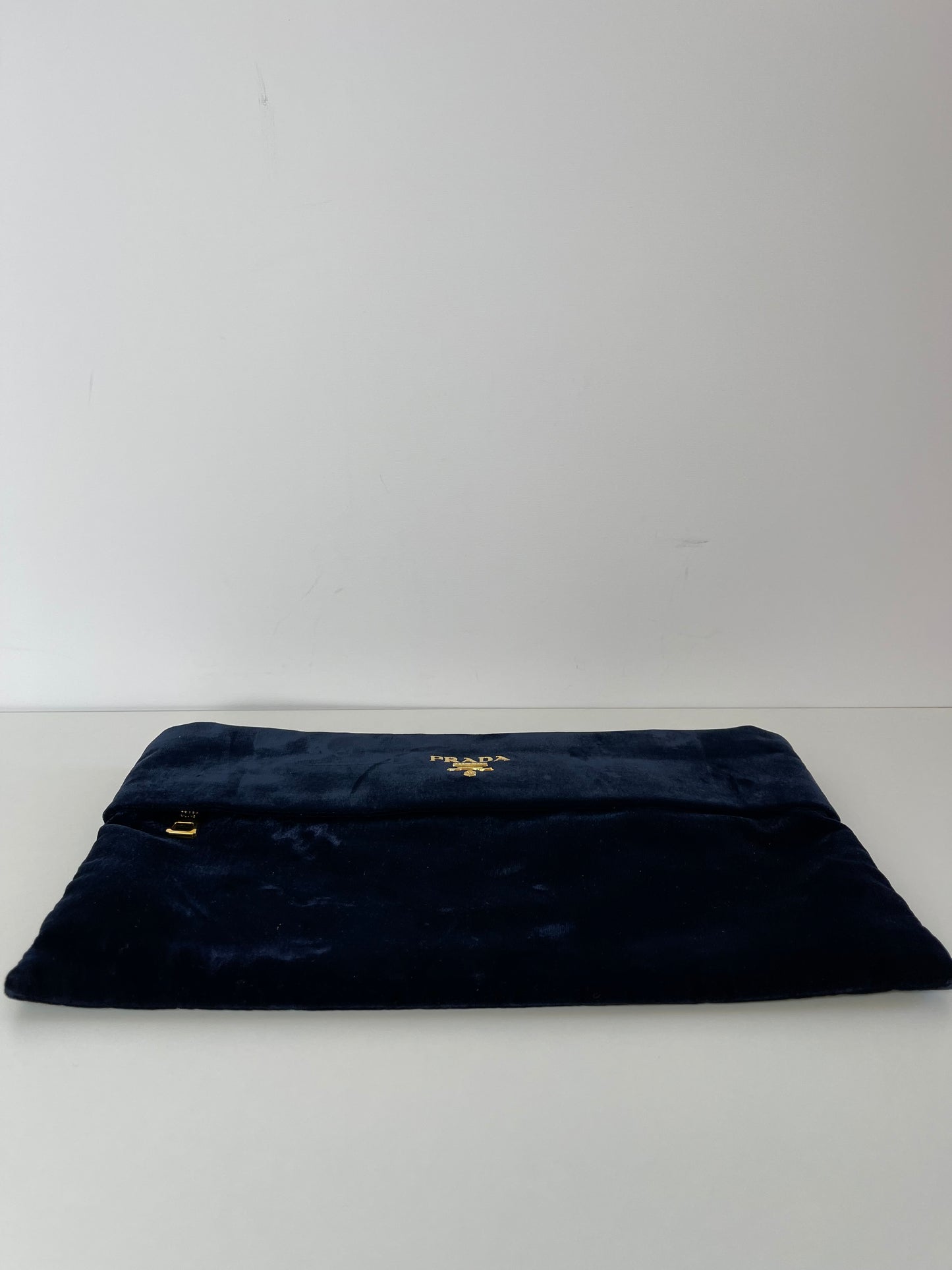 Prada Dark Blue Velvet Pochette