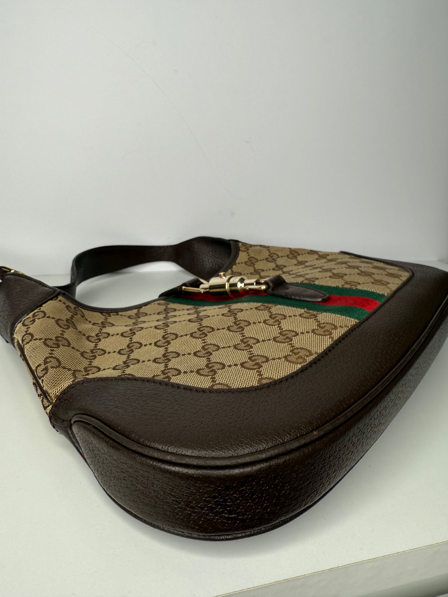 Gucci GG Canvas Jackie O Web Monogram Hobo Bag