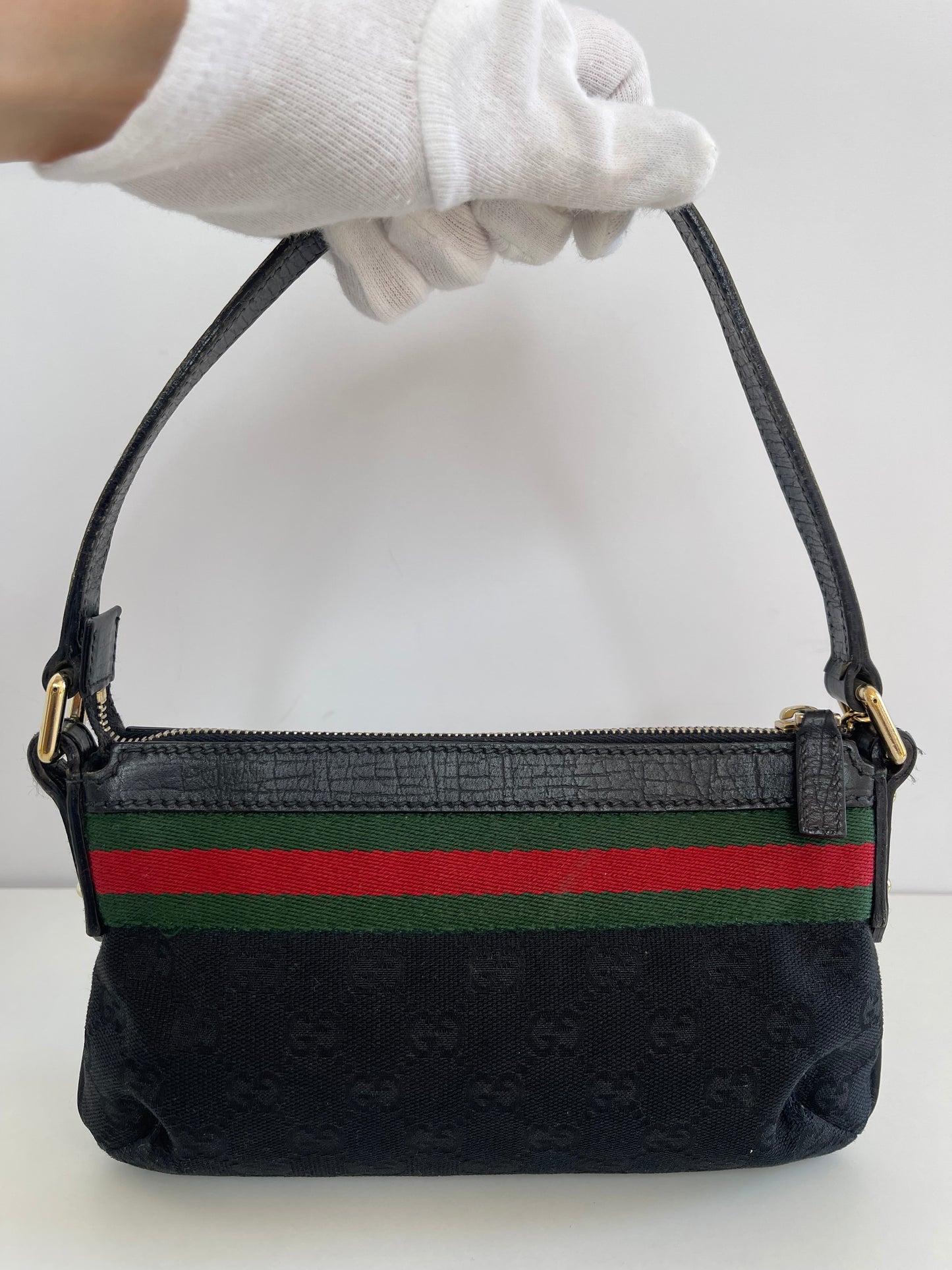 Gucci Web GG Canvas Charm Pochette