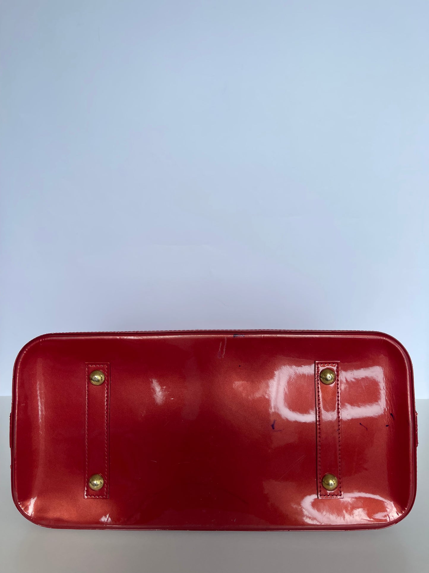 Louis Vuitton Red Monogram Vernis Alma GM