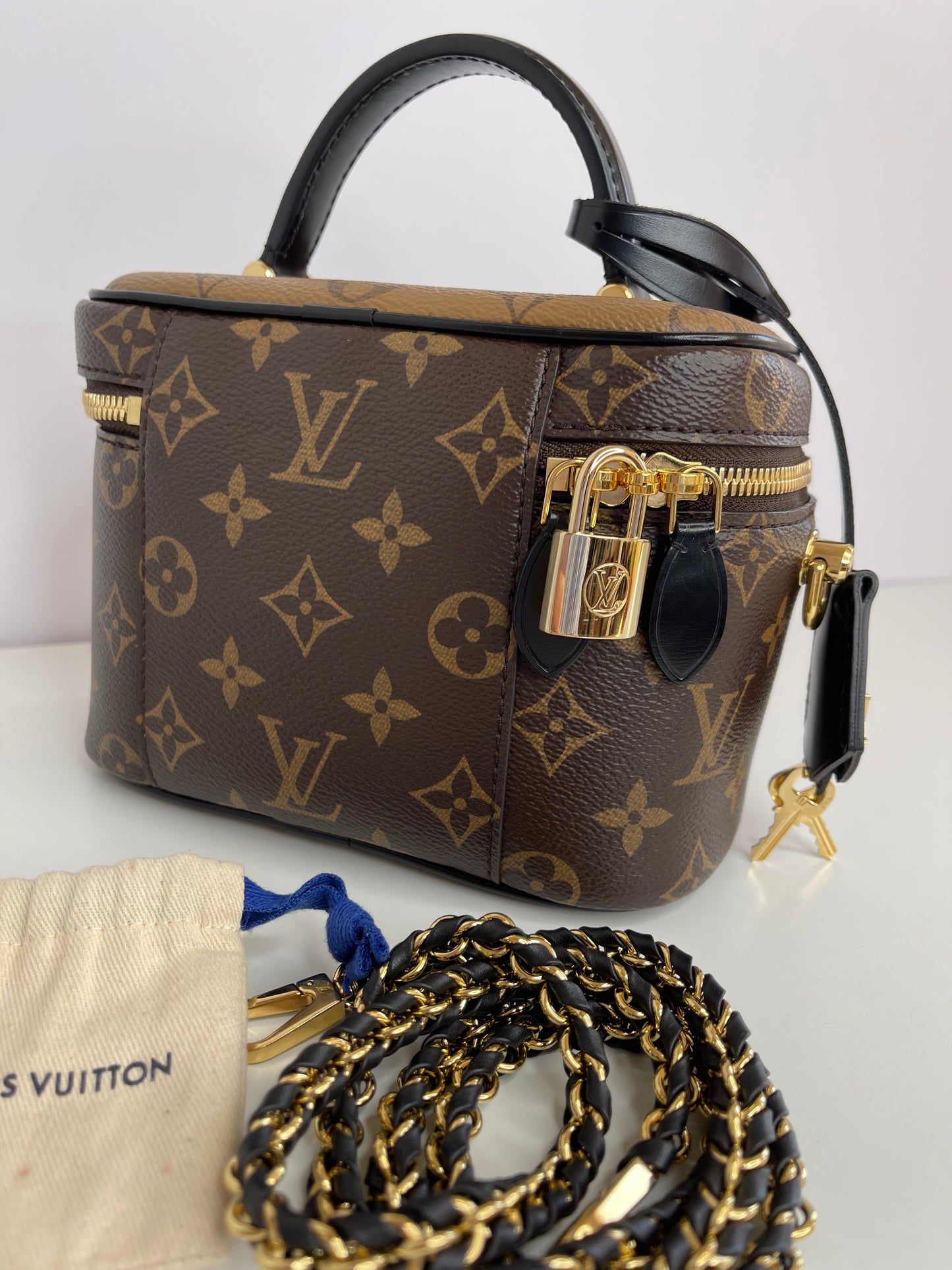 Louis Vuitton Vanity PM Reverse Monogram Canvas Handbag