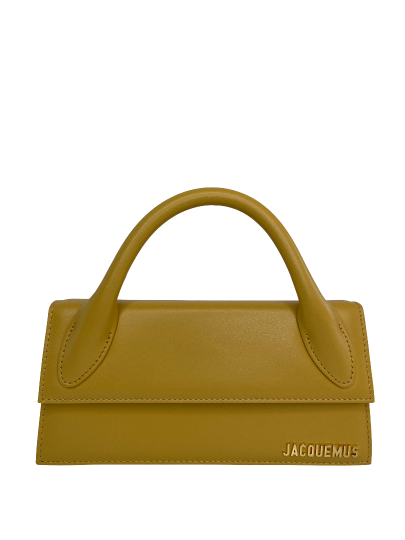 Jacquemus Le Chiquito Long Yellow Leather Bag