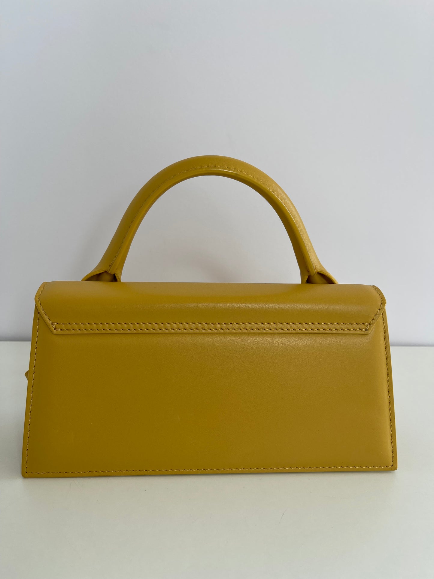 Jacquemus Le Chiquito Long Yellow Leather Bag