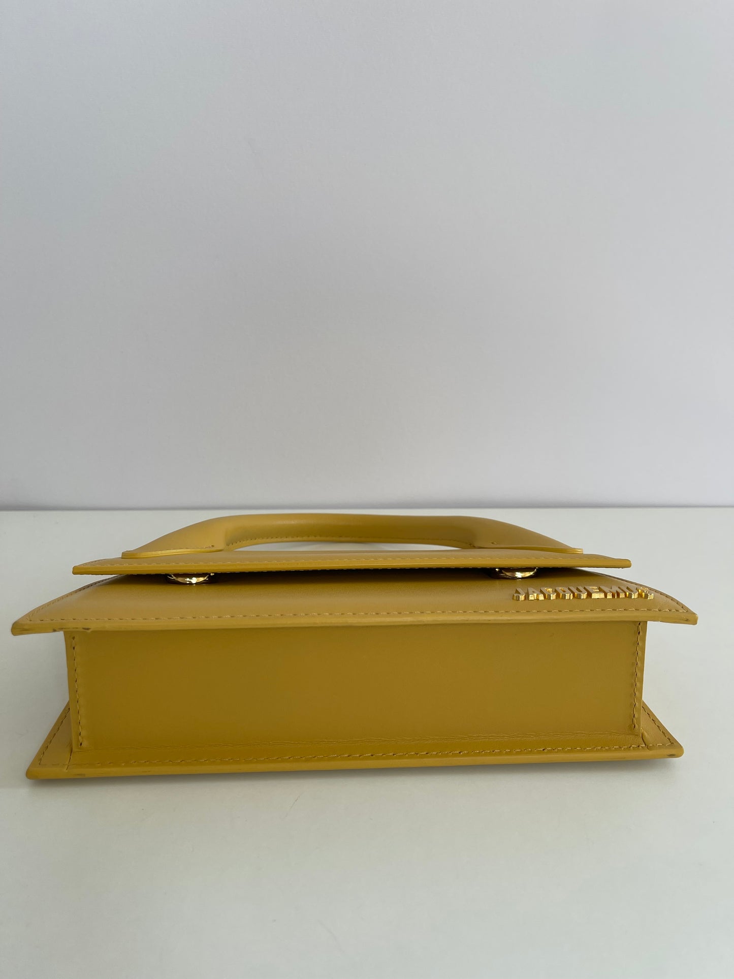 Jacquemus Le Chiquito Long Yellow Leather Bag