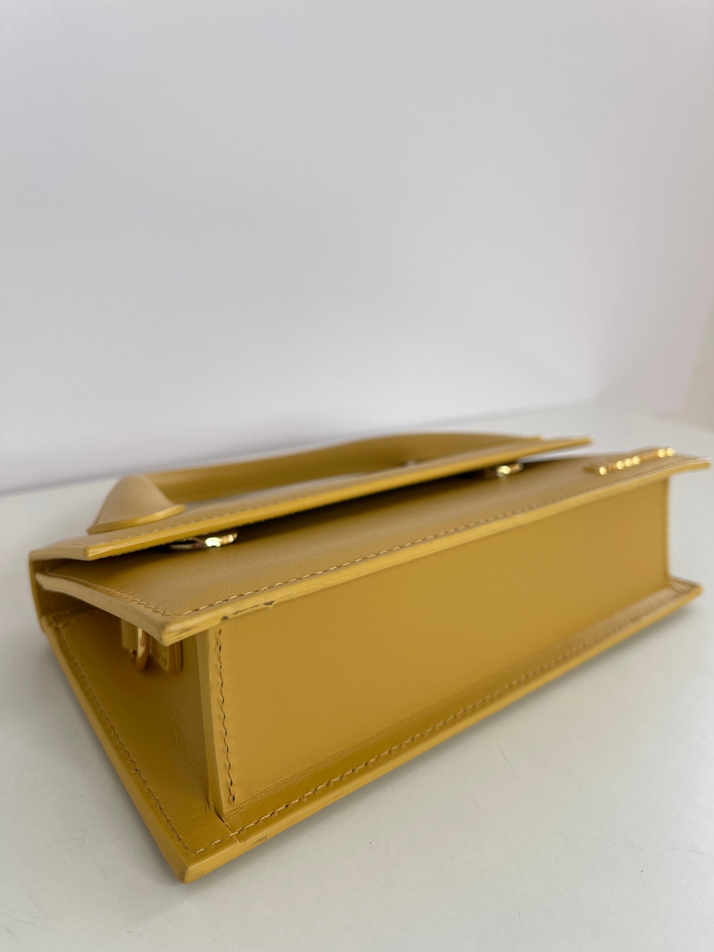 Jacquemus Le Chiquito Long Yellow Leather Bag