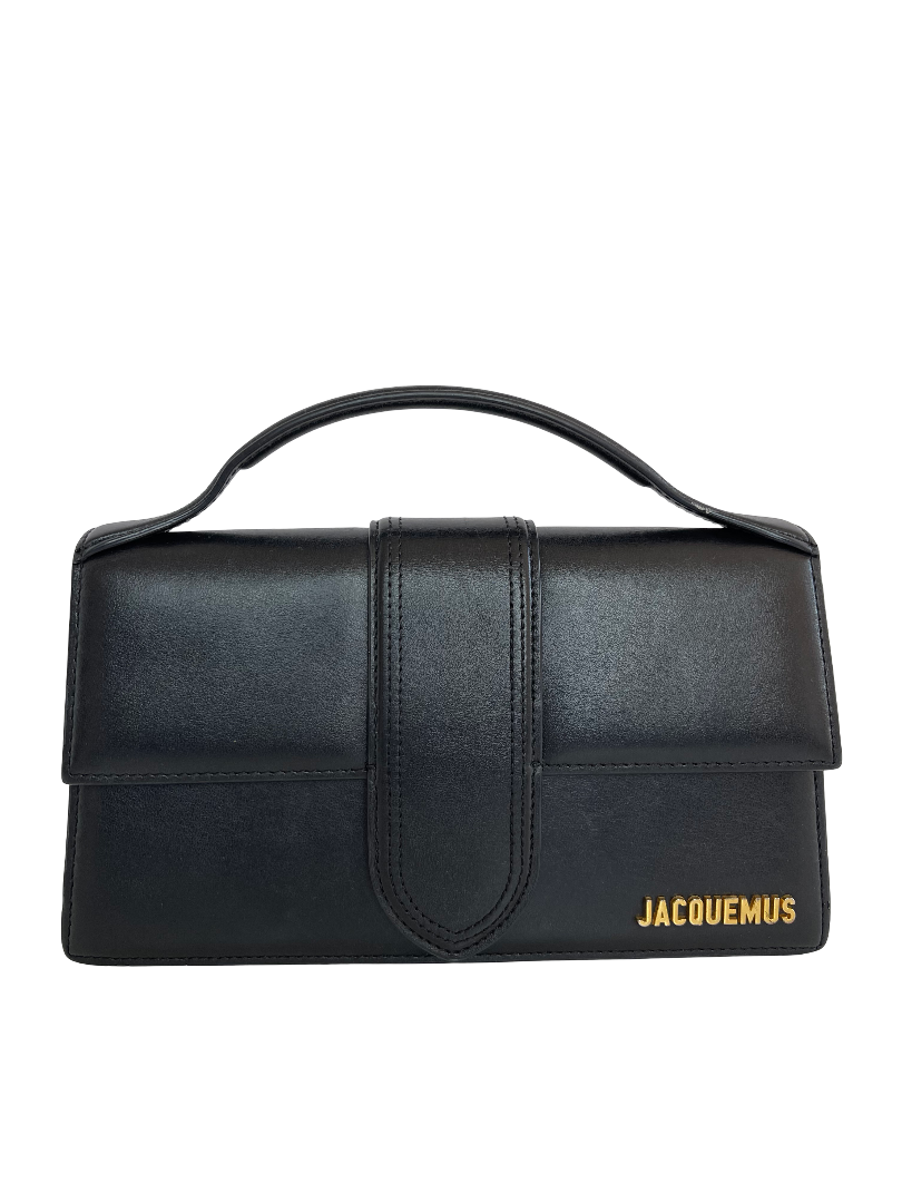 Jacquemus Le Grand Bambino Leather Bag in Black