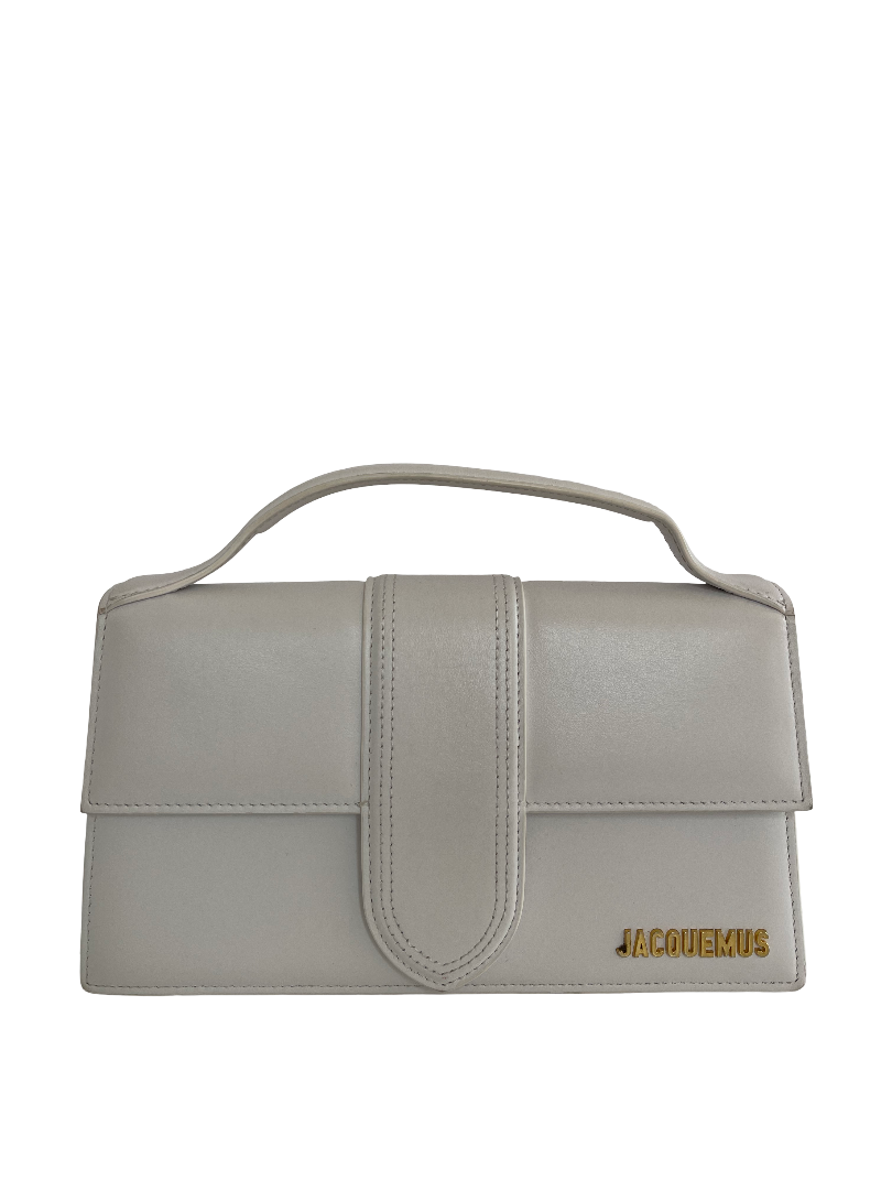 Jacquemus Le Grand Bambino Leather Bag in White