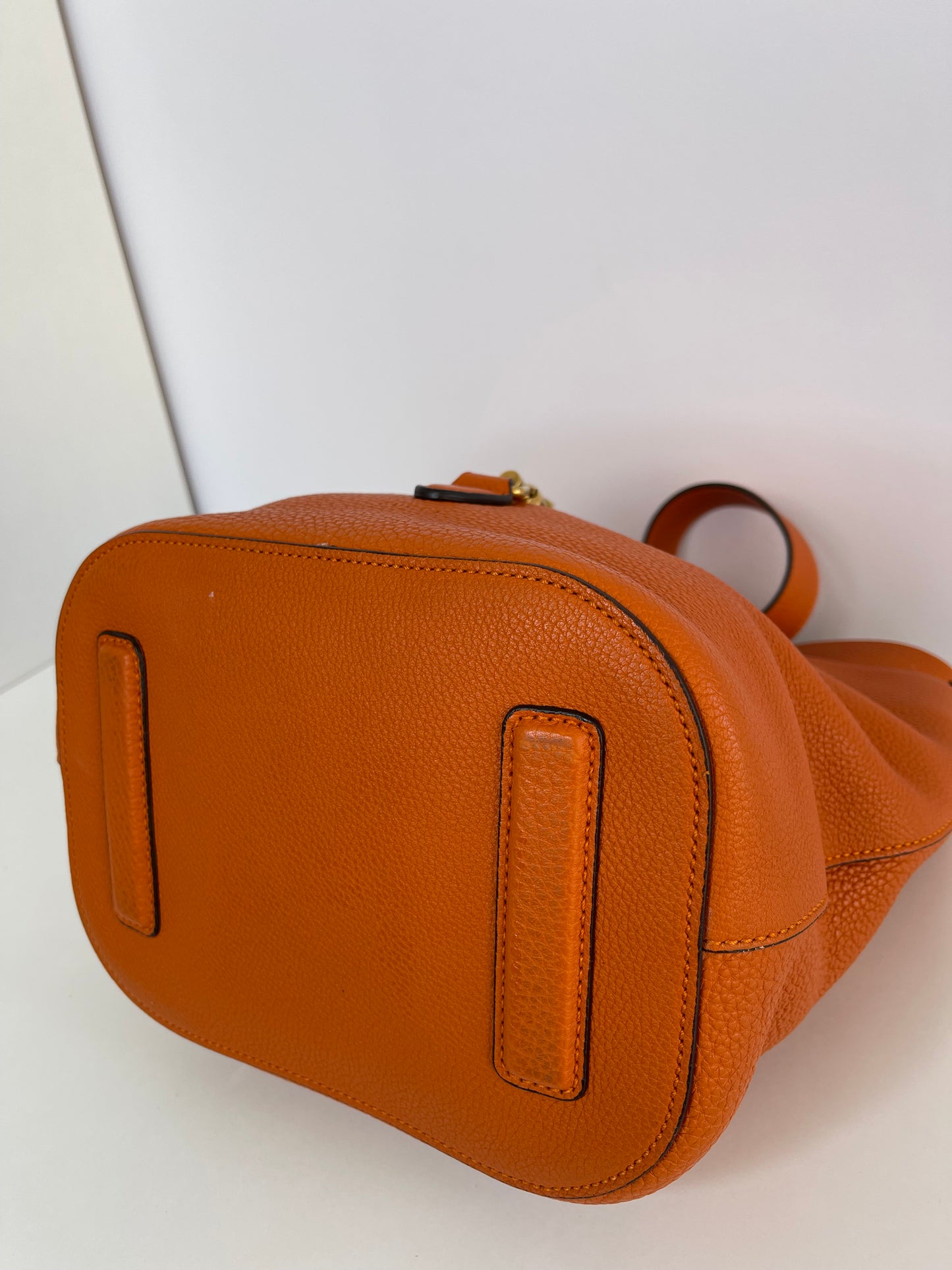 Gucci Orange Soft Leather Jackie Bucket Bag