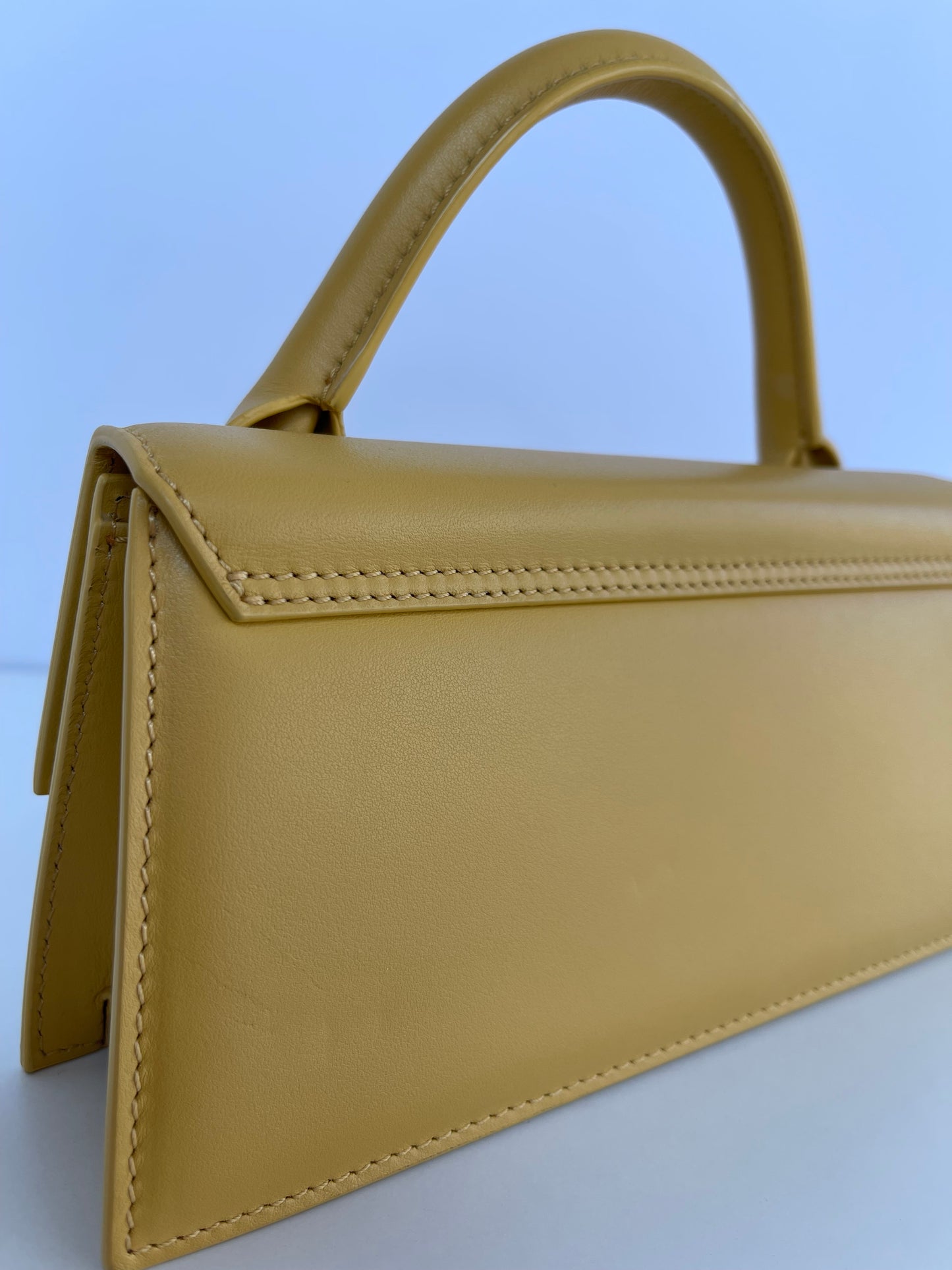 Jacquemus Le Chiquito Long Yellow Leather Bag