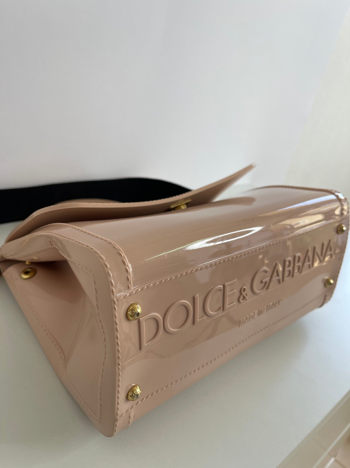 Dolce Gabbana Medium Miss Sicily Light Pink PVC Handbag