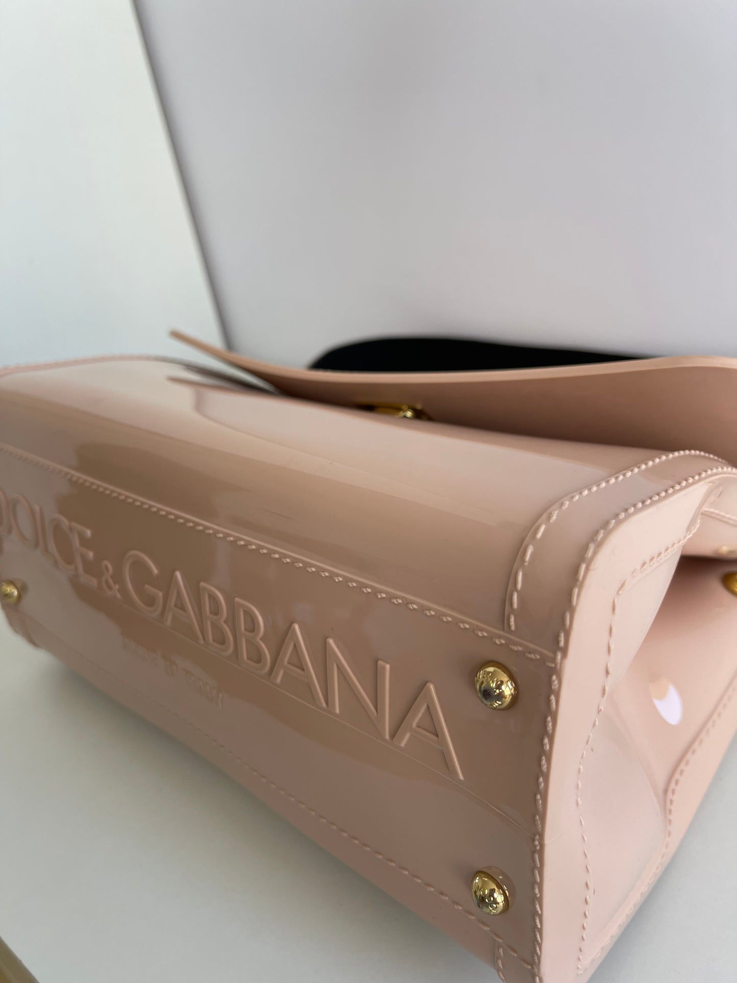 Dolce Gabbana Medium Miss Sicily Light Pink PVC Handbag