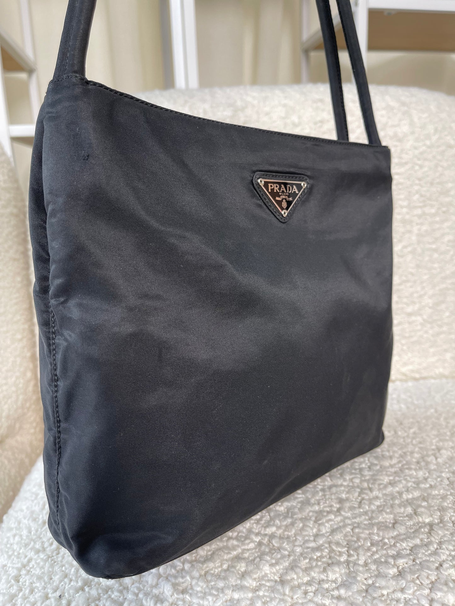 Prada Tessuto City Nylon Tote Bag in Black