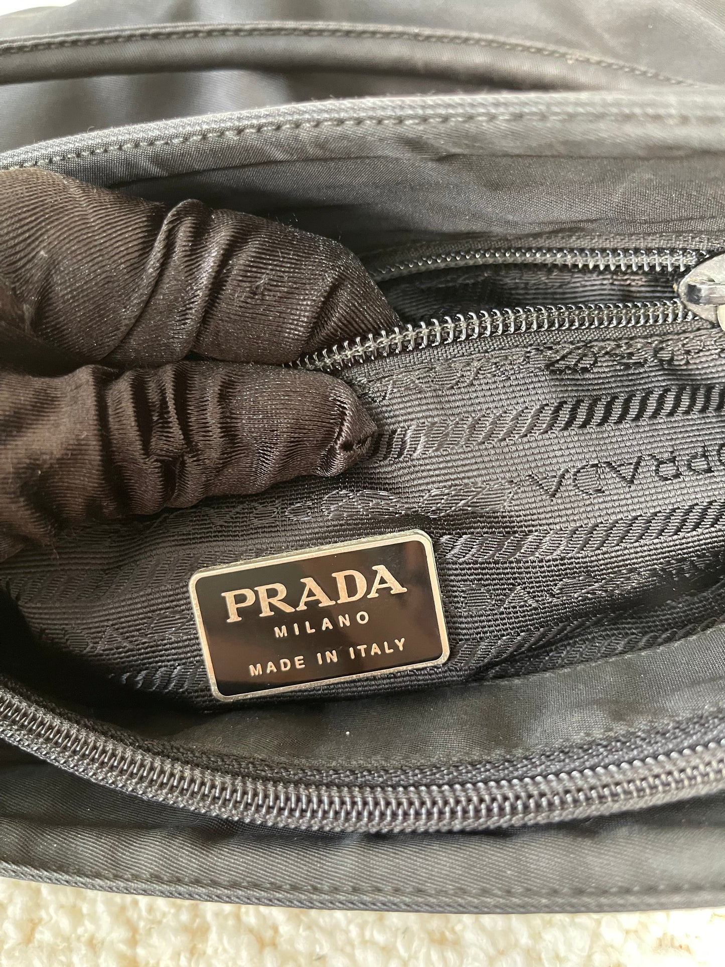 Prada Tessuto City Nylon Tote Bag in Black