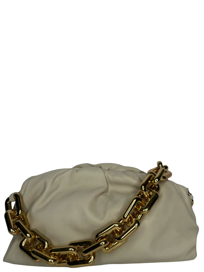 Bottega Veneta Ivory The Chain Pouch Leather Bag